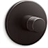 Kohler Components Single Function Thermostatic Valve Trim Only with Single Knob Handle - Less Rough In Brushed Graphite