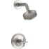Kohler Purist Shower Only Trim Package with 1.75 GPM Single Function Shower Head with MasterClean and Rite-Temp Technologies Brushed Nickel