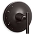 Kohler Purist Pressure Balanced Valve Trim Only with Single Lever Handle - Less Rough In Brushed Graphite