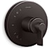 Kohler Components Single Function Pressure Balanced Valve Trim Only with Single Lever Handle - Less Rough In Brushed Graphite