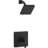 Kohler Honesty Shower Only Trim Package with 1.75 GPM Single Function Shower Head and Katalyst Spray Technology Matte Black