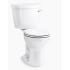 Kohler Cimarron Comfort Height Two-Piece Round-Front 1.28 GPF Chair Height Toilet White