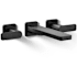 Kohler Parallel Wall Mounted Tub Filler Matte Black