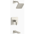 Kohler Parallel Tub and Shower Trim Package with 1.75 GPM Single Function Shower Head Brushed Nickel