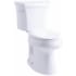 Kohler Highline 1.28 GPF Two-Piece Comfort Height Elongated Toilet with 12" Rough In, Right Hand Trip Lever and Insuliner White
