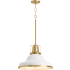 32290-PE03 in White / Brushed Modern Brass - Light On