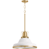 32290-PE03 in White / Brushed Modern Brass - Light Off
