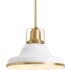 32290-PE03 in White / Brushed Modern Brass - Detail