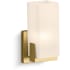 Kohler Lighting Honesty 9" Tall Wall Sconce with Frosted Glass Shade Brushed Moderne Brass