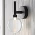 23467-SCLED in Matte Black in Bathroom 3