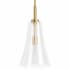 Kohler Lighting Simplice 10" Wide Mini Pendant with Seedy Glass Shade Brushed Moderne Brass