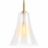 Kohler Lighting Simplice 14" Wide Pendant with Seedy Glass Shade Brushed Moderne Brass