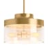 Kohler Lighting Purist 2 Light 13" Wide Pendant Brushed Moderne Brass