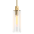 Kohler Lighting Crue 5" Wide Mini Pendant with Clear Glass Shade Brushed Moderne Brass