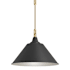 Kohler Lighting Varla 24" Wide Pendant Black / Brass