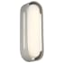 Kovacs Floating Oval 14" Tall ADA Outdoor LED Wall Sconce with Etched Opal Glass Sand Silver