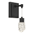 Kovacs Kosmyc 11" Tall LED Wall Sconce with Rock Crystal Glass Shade Sand Black