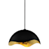 Kovacs Eclos 24" Wide Pendant Coal / Gold Leaf