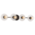 Kovacs Vapors 4 Light 32" Wide Vanity Light with Marble Swirl Glass Reflectors Coal