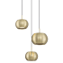 Kovacs Halo 13" Wide LED Multi Light Pendant Coal / Brushed Gold