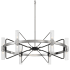 Kovacs Mass Transit 12 Light 30" Wide Multi Light Pendant Brushed Nickel / Sand Coal