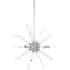 Kovacs Spiked 6 Light 18" Wide Pendant with Clear Glass Bar Accents Chrome
