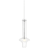 Kovacs Bottleneck 7" Wide Integrated LED Mini Pendant with Clear Glass Shade Chrome