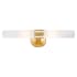 Kovacs Saber 2 Light 20" Wide Bath Bar with Etched Opal Glass Shade Honey Gold