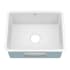 Kraus Pintura 21" Undermount Porcelain Enameled Steel Single Bowl Kitchen Sink - Glossy Glossy White