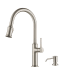 Kraus Sellette 1.8 GPM Single Hole Pull Down Kitchen Faucet - Includes Soap Dispenser Spot Free Stainless Steel