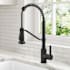 Kraus Britt 1.8 GPM Single Hole Pre-Rinse Pull Down Kitchen Faucet Matte Black