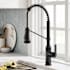 Kraus Allyn 1.8 GPM Single Hole Pre-Rinse Pull Down Kitchen Faucet Matte Black