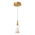Kuzco Lighting Malabar 10" Tall 3000K LED Mini Pendant Brushed Gold