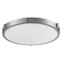 Kuzco Lighting Floyd 17" Wide LED Flush Mount Drum Ceiling Fixture Brushed Nickel