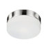 Kuzco Lighting Lomita 2 Light 12" Wide Flush Mount Drum Ceiling Fixture Brushed Nickel