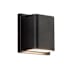Kuzco Lighting Tolan 5" Tall LED Outdoor Wall Sconce with Shade Black