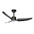 Kuzco Lighting Hugo 42" 3 Blade Indoor / Outdoor Smart Ceiling Fan Brushed Gold / Matte Black