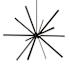 Kuzco Lighting Sirius 55" Wide LED Sputnik Chandelier Black