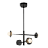 Kuzco Lighting Elixir 23" Wide LED Chandelier with Opal Glass Shades Black