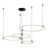 Kuzco Lighting Bruni 32" Wide LED Ring Chandelier Black