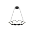 Kuzco Lighting Novel 25" Wide LED Ring Chandelier Black