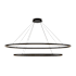 Kuzco Lighting Ovale 53" Wide Ring Chandelier Black