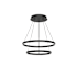 Kuzco Lighting Cerchio 24" Wide LED Ring Chandelier Black