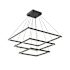 Kuzco Lighting Piazza 32" Wide LED Square Chandelier Black