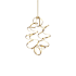 Kuzco Lighting Synergy 35" Tall LED Abstract Chandelier Antique Brass