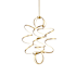 Kuzco Lighting Synergy 32" Wide LED Abstract Chandelier Antique Brass
