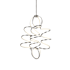 Kuzco Lighting Synergy 32" Wide LED Abstract Chandelier Antique Silver