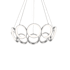 Kuzco Lighting Oros 10 Light 29" Wide LED Abstract Ring Chandelier Antique Silver