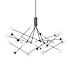 Kuzco Lighting Moto 56" Wide LED Abstract Chandelier Black