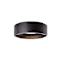 Kuzco Lighting Trenton 5" Wide LED Flush Mount Drum Ceiling Fixture - 15 Watts Black